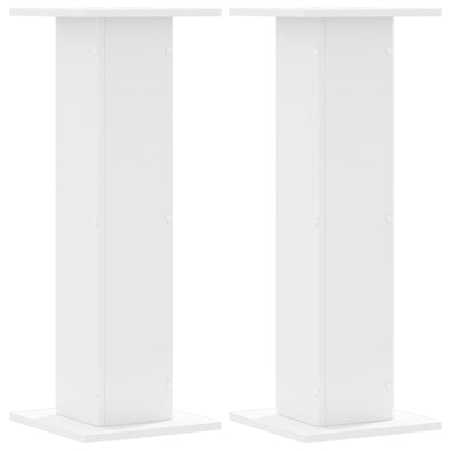 vidaXL Plant Stands 2 pcs White 30x30x80 cm Engineered Wood 2