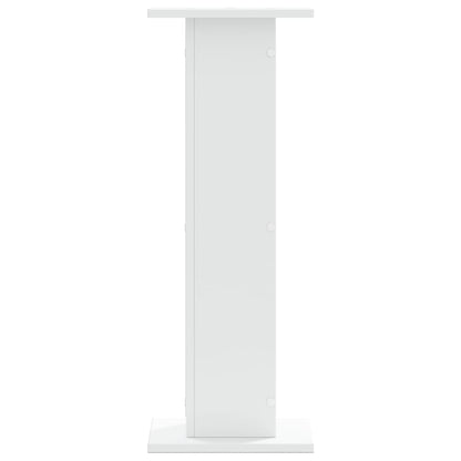 vidaXL Plant Stands 2 pcs White 30x30x80 cm Engineered Wood 4