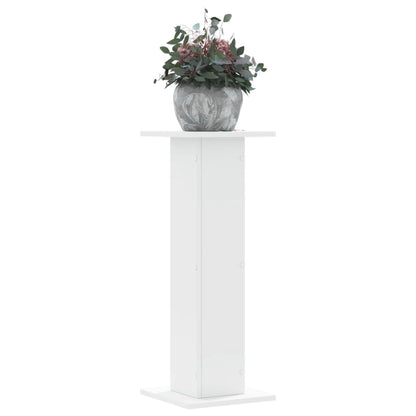 vidaXL Plant Stands 2 pcs White 30x30x80 cm Engineered Wood 1
