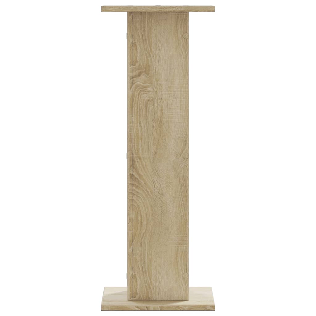 vidaXL Plant Stands 2 pcs Sonoma Oak 30x30x80 cm Engineered Wood 4
