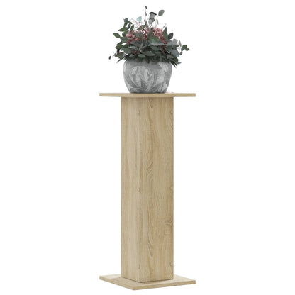 vidaXL Plant Stands 2 pcs Sonoma Oak 30x30x80 cm Engineered Wood 1
