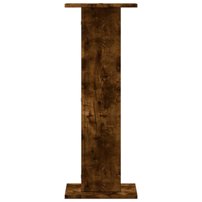 vidaXL Plant Stands 2 pcs Smoked Oak 30x30x80 cm Engineered Wood 4