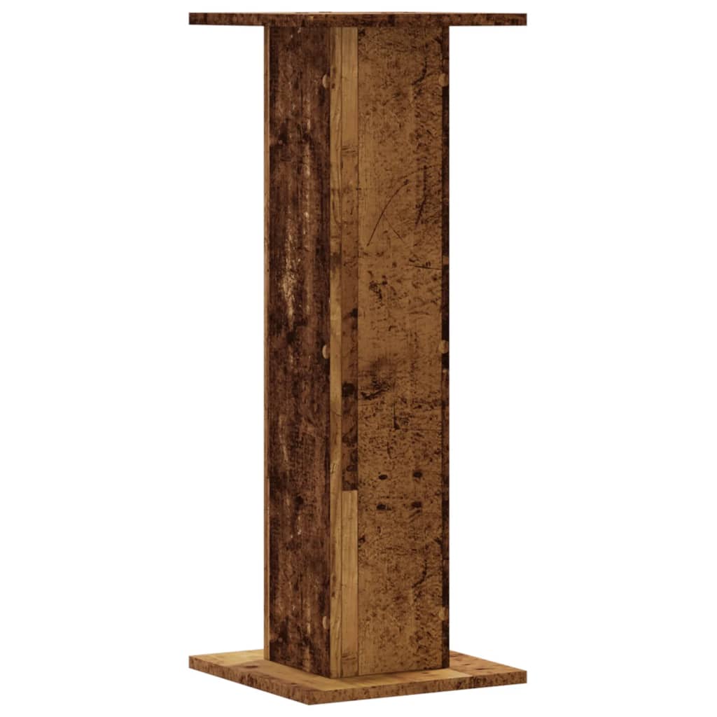 vidaXL Plant Stands 2 pcs Old Wood 30x30x80 cm Engineered Wood 5