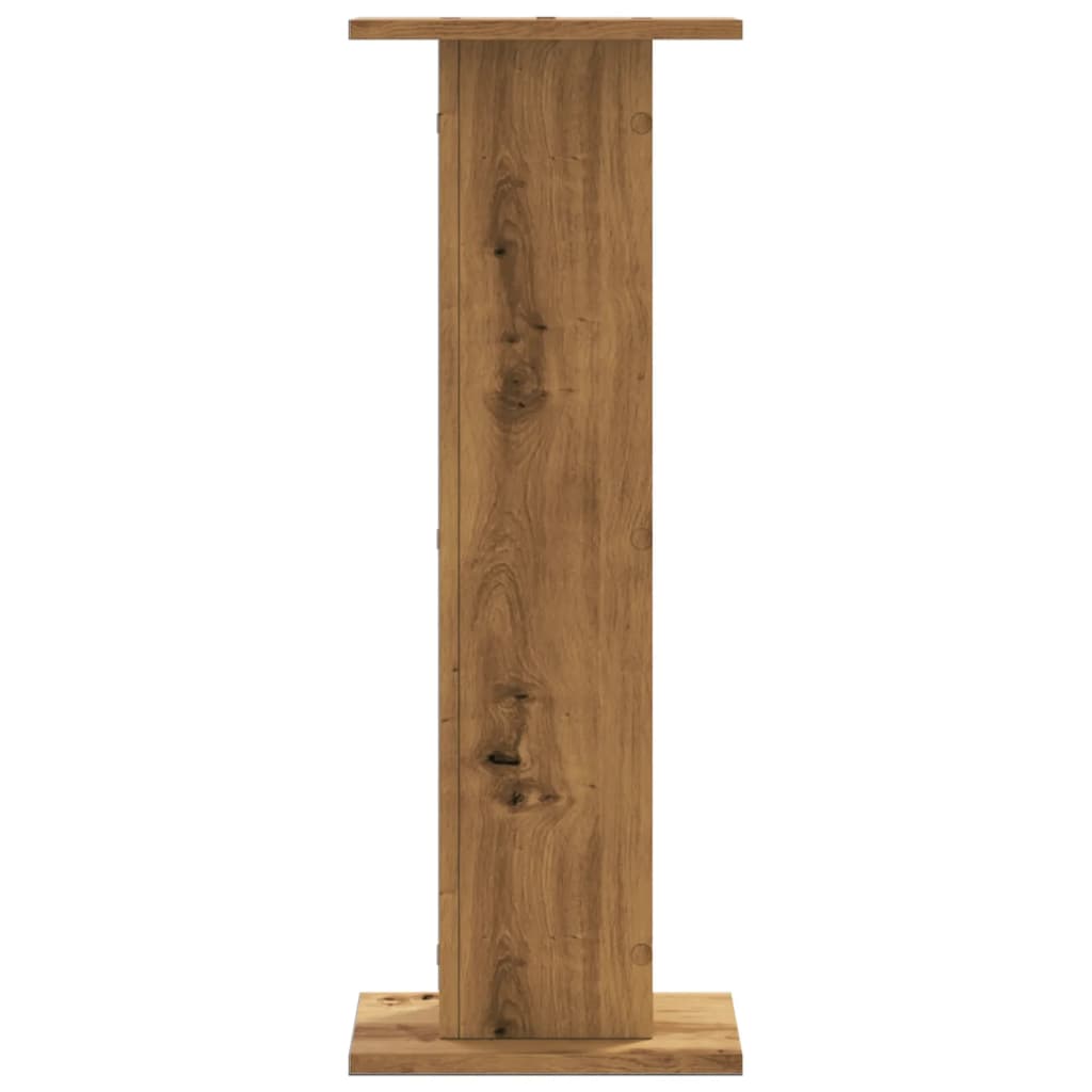 vidaXL Plant Stands 2 pcs Artisian Oak 30x30x80 cm Engineered Wood 4