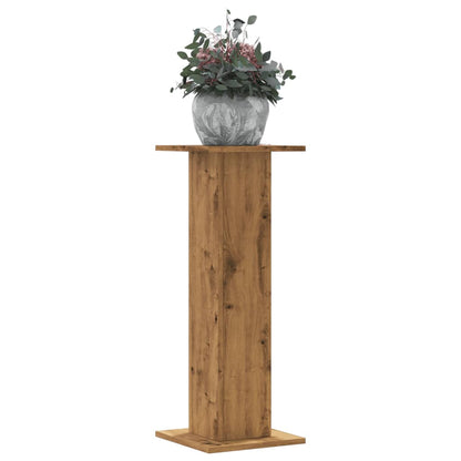 vidaXL Plant Stands 2 pcs Artisian Oak 30x30x80 cm Engineered Wood 1