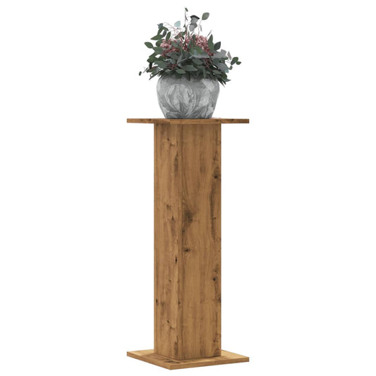 vidaXL Plant Stands 2 pcs Artisian Oak 30x30x80 cm Engineered Wood 1