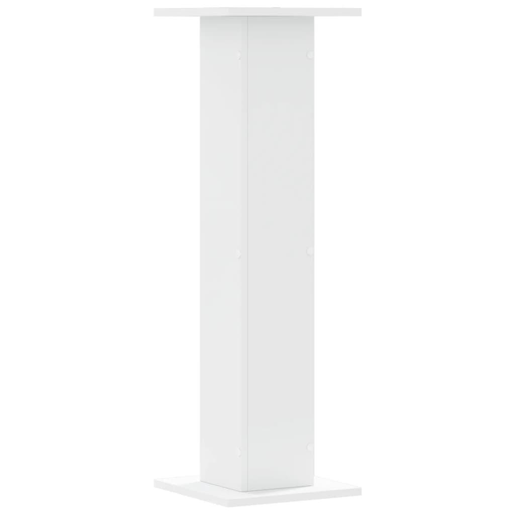 vidaXL Plant Stands 2 pcs White 30x30x95 cm Engineered Wood 5