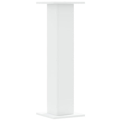 vidaXL Plant Stands 2 pcs White 30x30x95 cm Engineered Wood 6