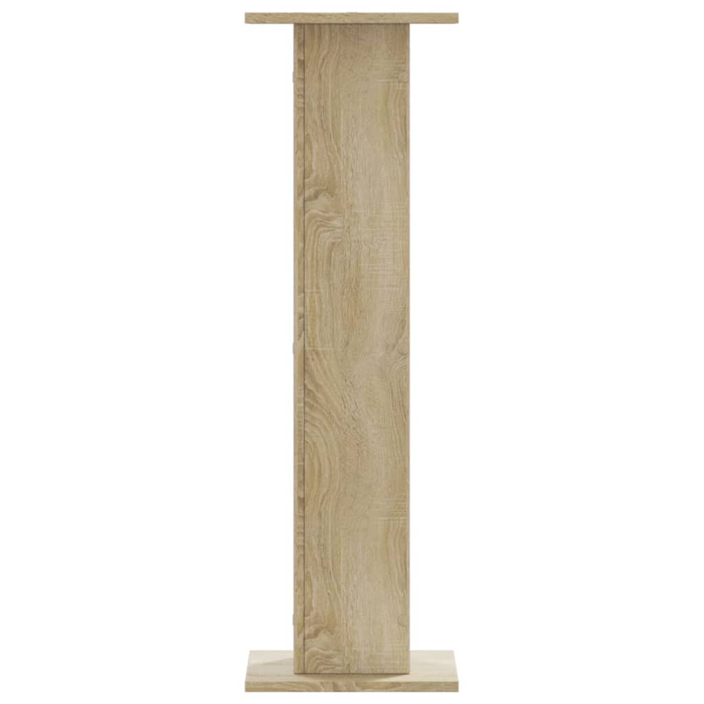 vidaXL Plant Stands 2 pcs Sonoma Oak 30x30x95 cm Engineered Wood 4