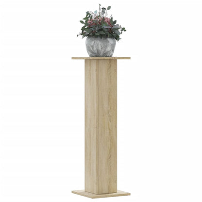 vidaXL Plant Stands 2 pcs Sonoma Oak 30x30x95 cm Engineered Wood 1