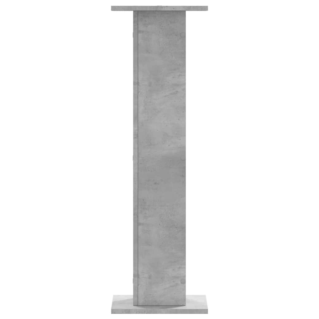 vidaXL Plant Stands 2 pcs Concrete Grey 30x30x95 cm Engineered Wood 4