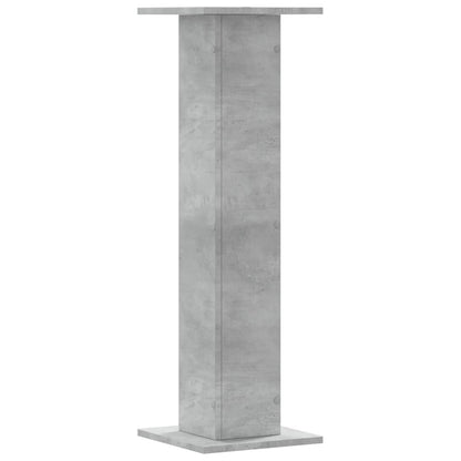 vidaXL Plant Stands 2 pcs Concrete Grey 30x30x95 cm Engineered Wood 5