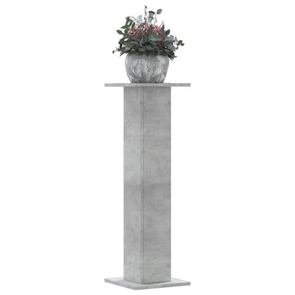 vidaXL Plant Stands 2 pcs Concrete Grey 30x30x95 cm Engineered Wood 1