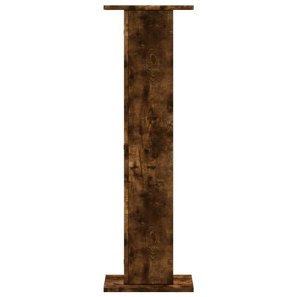 vidaXL Plant Stands 2 pcs Smoked Oak 30x30x95 cm Engineered Wood 4