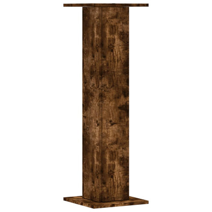 vidaXL Plant Stands 2 pcs Smoked Oak 30x30x95 cm Engineered Wood 5