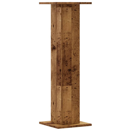 vidaXL Plant Stands 2 pcs Old Wood 30x30x95 cm Engineered Wood 5