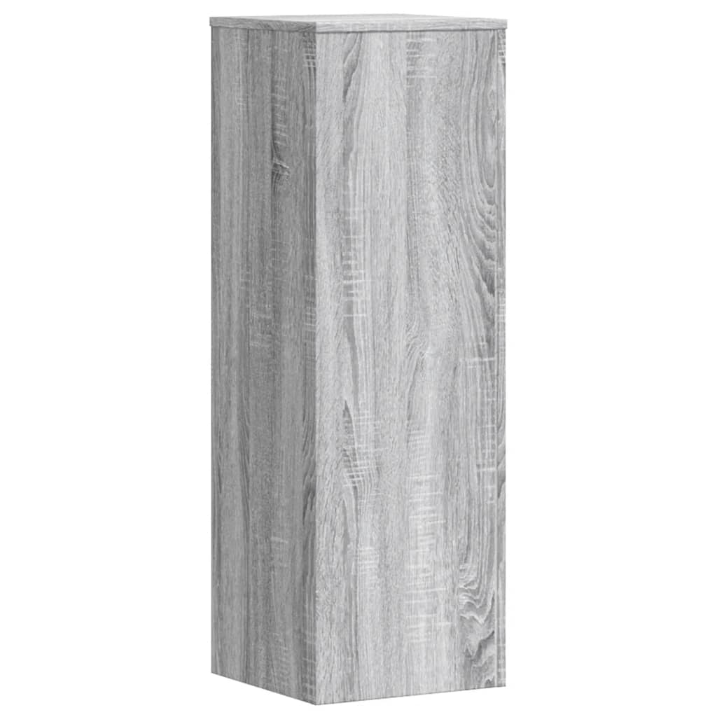 vidaXL Plant Stand 2 pcs Grey Sonoma 33 x 33 x 100 cm Engineered Wood 5
