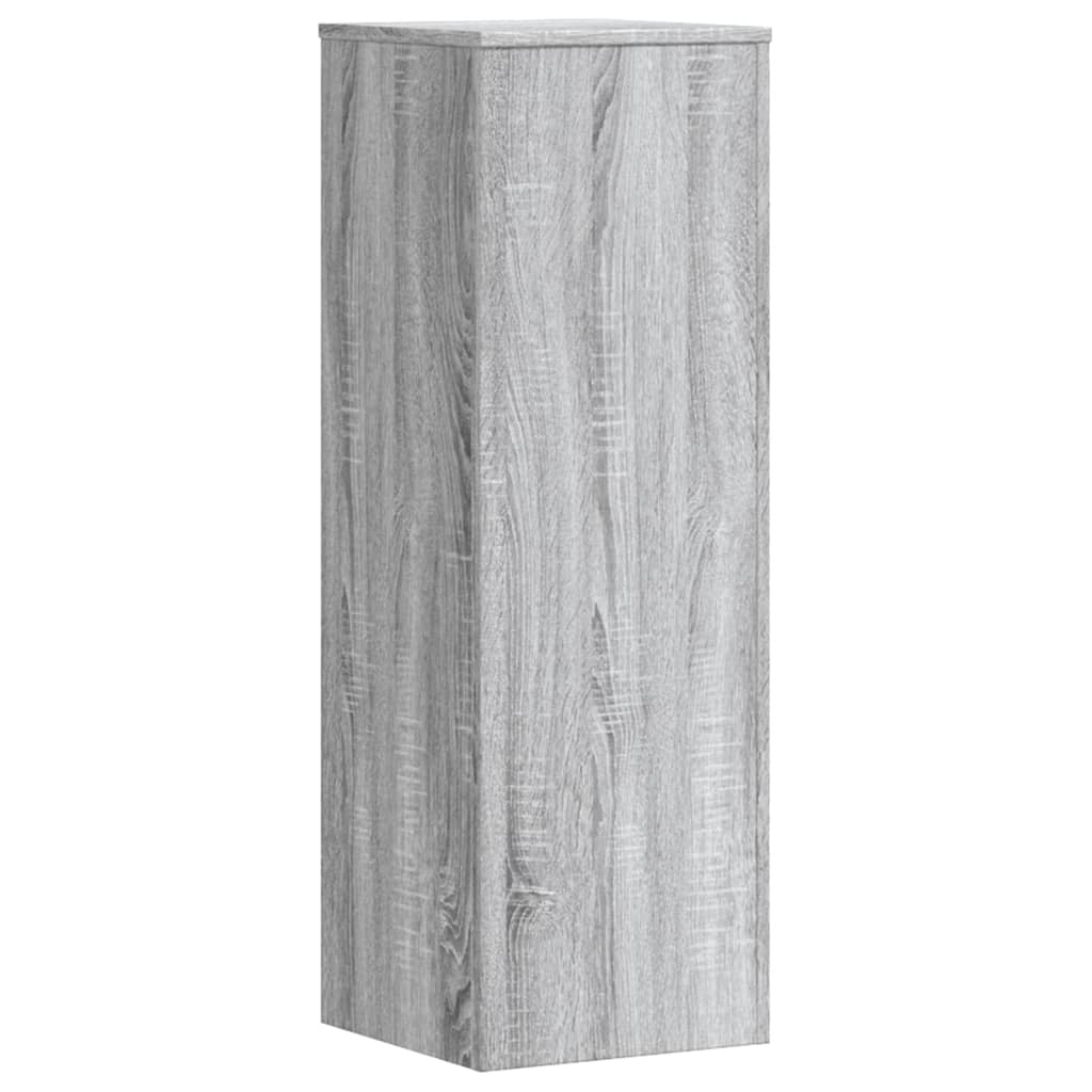 vidaXL Plant Stand 2 pcs Grey Sonoma 33 x 33 x 100 cm Engineered Wood 6