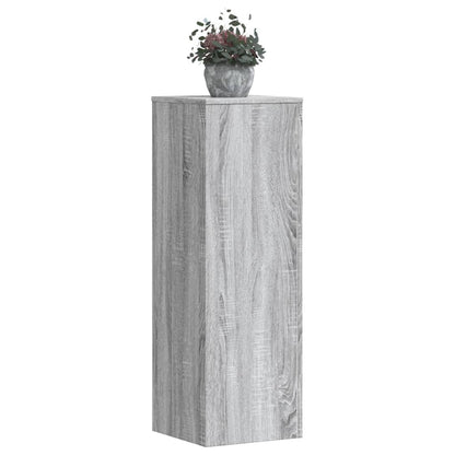 vidaXL Plant Stand 2 pcs Grey Sonoma 33 x 33 x 100 cm Engineered Wood 1