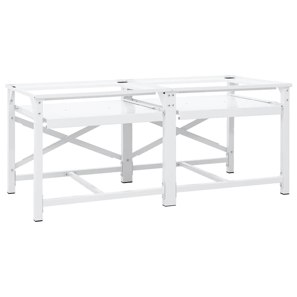 vidaXL Washing Machine Pedestal 64 x 55 x 32.5 cm Steel