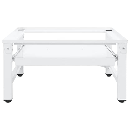 vidaXL Washing Machine Pedestal White Steel 2