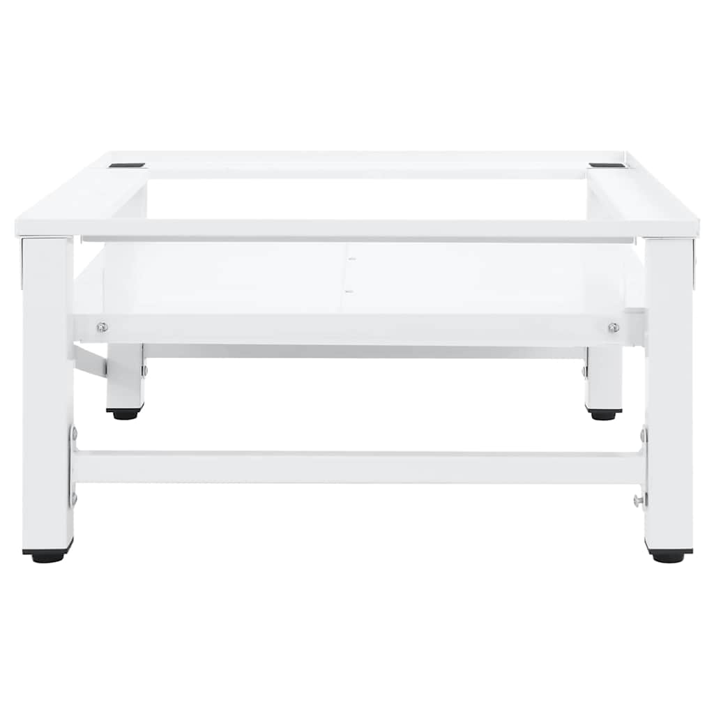 vidaXL Washing Machine Pedestal White Steel 3