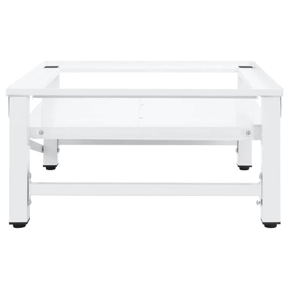 vidaXL Washing Machine Pedestal White Steel 3