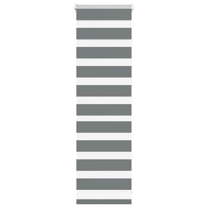Zebra Blind Fabric Width 35,9 cm Polyester Drop 100 cm Dark grey 40 cm