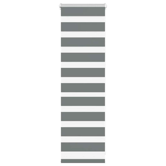Zebra Blind Fabric Width 35,9 cm Polyester Drop 100 cm Dark grey 40 cm