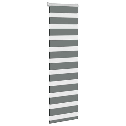 Zebra Blind Fabric Width 35,9 cm Polyester Drop 100 cm Dark grey 40 cm