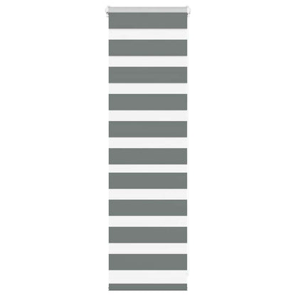 Zebra Blind Fabric Width 35,9 cm Polyester Drop 100 cm Dark grey 45 cm