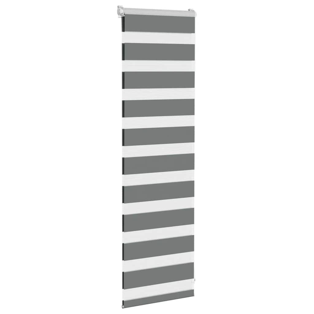 Zebra Blind Fabric Width 35,9 cm Polyester Drop 100 cm Dark grey 50 cm