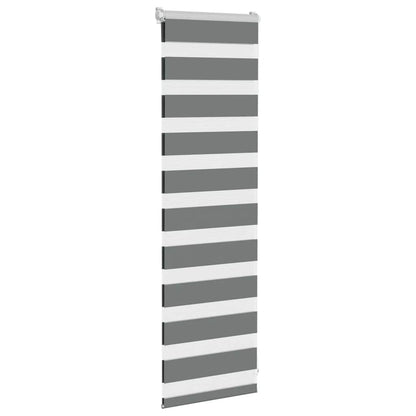 Zebra Blind Fabric Width 35,9 cm Polyester Drop 100 cm Dark grey 50 cm