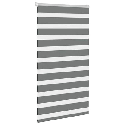 Zebra Blind Fabric Width 35,9 cm Polyester Drop 100 cm Dark grey 70 cm
