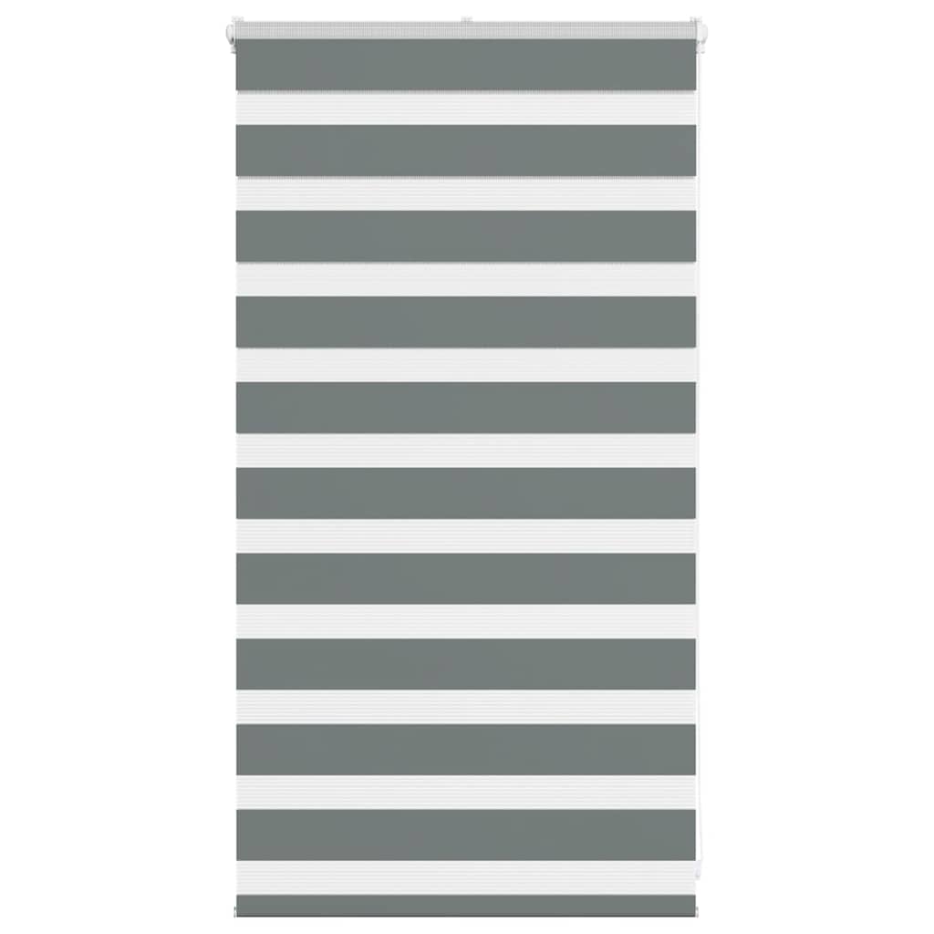 Zebra Blind Fabric Width 35,9 cm Polyester Drop 100 cm Dark grey 75 cm