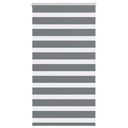 Zebra Blind Fabric Width 35,9 cm Polyester Drop 100 cm Dark grey 90 cm