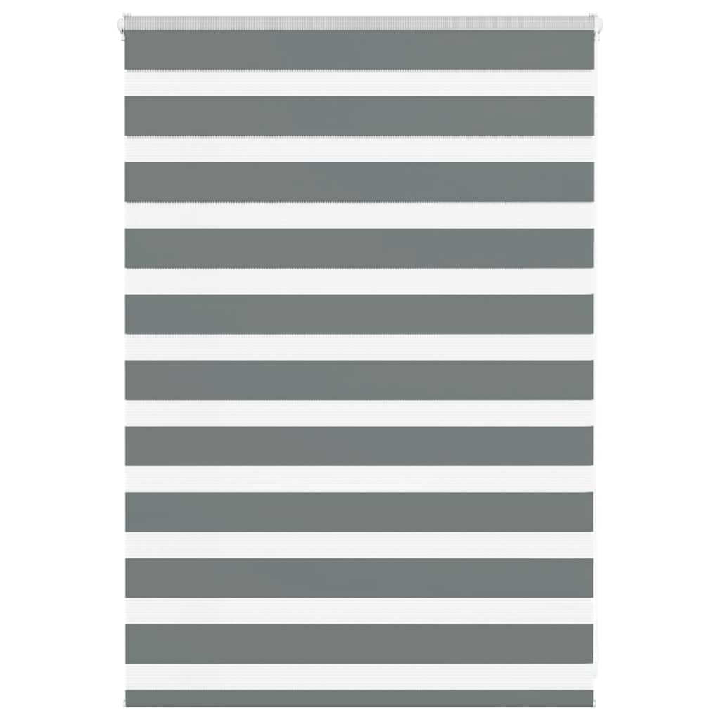 Zebra Blind Fabric Width 35,9 cm Polyester Drop 100 cm Dark grey 95 cm