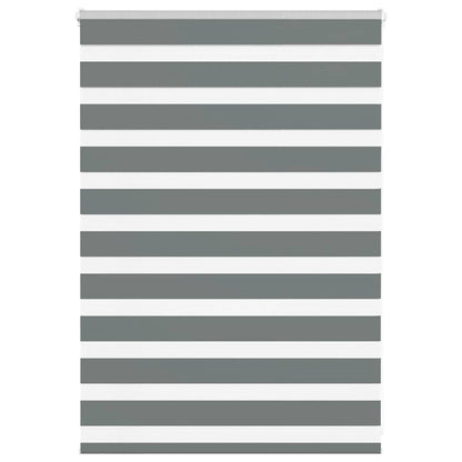 Zebra Blind Fabric Width 35,9 cm Polyester Drop 100 cm Dark grey 95 cm