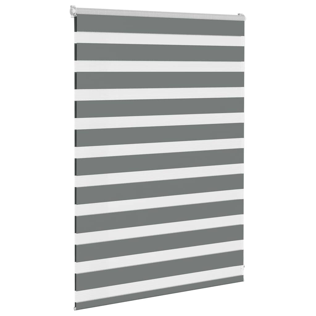 Zebra Blind Fabric Width 35,9 cm Polyester Drop 100 cm Dark grey 95 cm