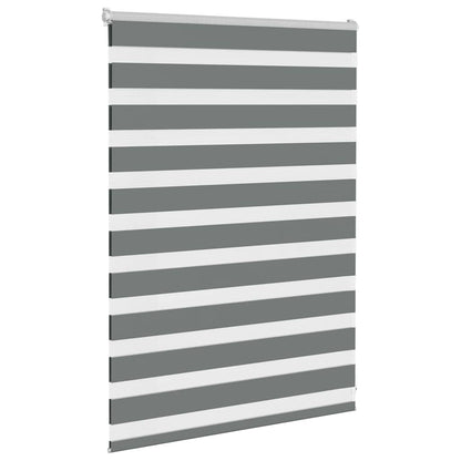 Zebra Blind Fabric Width 35,9 cm Polyester Drop 100 cm Dark grey 95 cm
