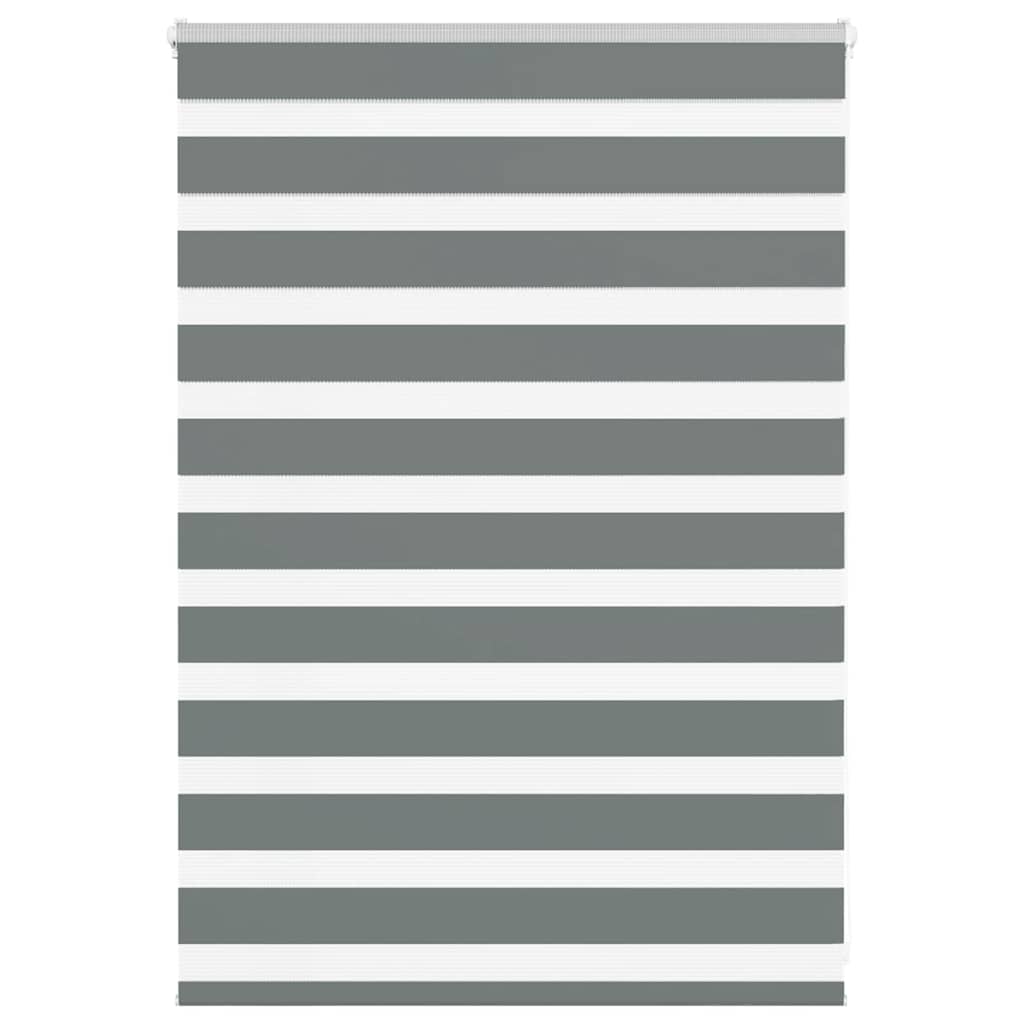 Zebra Blind Fabric Width 35,9 cm Polyester Drop 100 cm Dark grey 100 cm