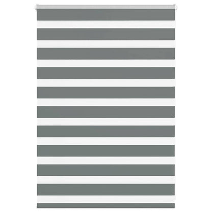 Zebra Blind Fabric Width 35,9 cm Polyester Drop 100 cm Dark grey 100 cm