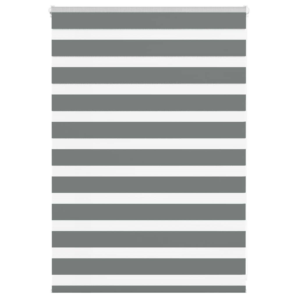 Zebra Blind Fabric Width 35,9 cm Polyester Drop 100 cm Dark grey 105 cm