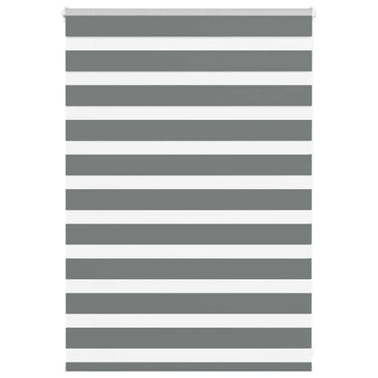 Zebra Blind Fabric Width 35,9 cm Polyester Drop 100 cm Dark grey 105 cm