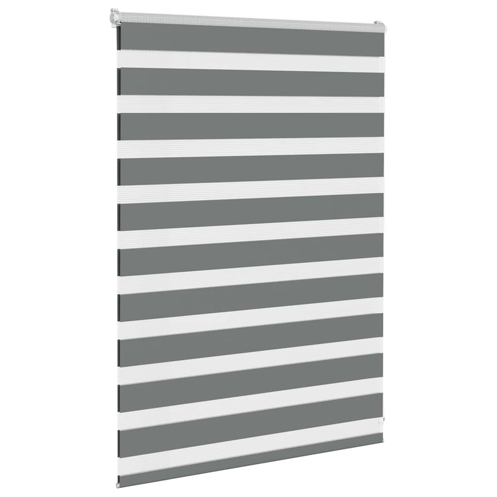 Zebra Blind Fabric Width 35,9 cm Polyester Drop 100 cm Dark grey 105 cm