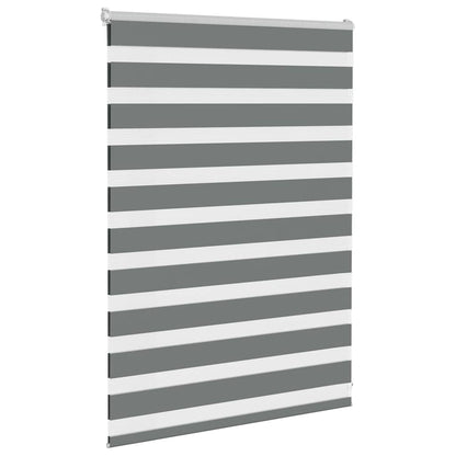 Zebra Blind Fabric Width 35,9 cm Polyester Drop 100 cm Dark grey 105 cm