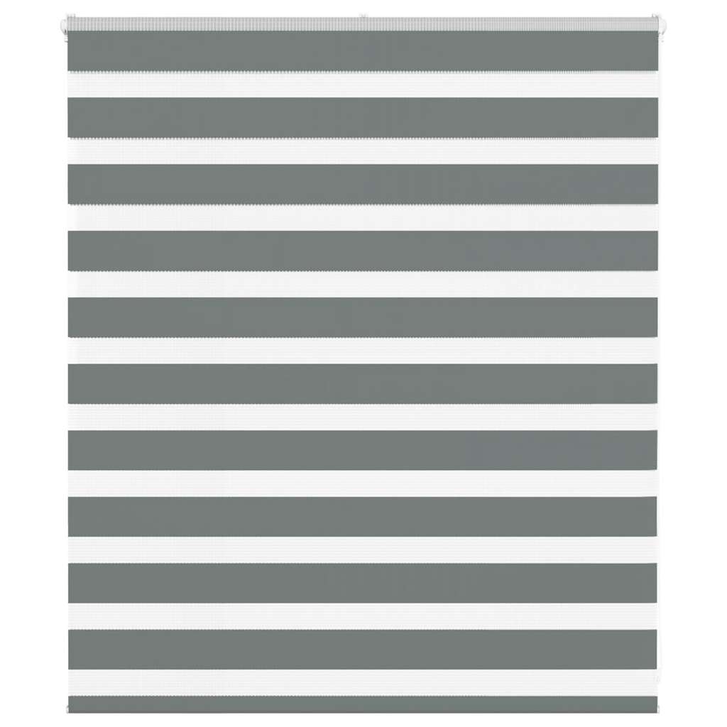 Zebra Blind Fabric Width 35,9 cm Polyester Drop 100 cm Dark grey 120 cm