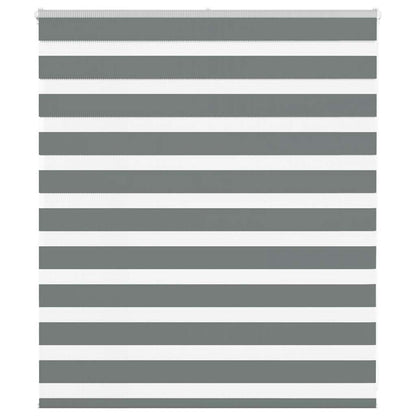 Zebra Blind Fabric Width 35,9 cm Polyester Drop 100 cm Dark grey 120 cm