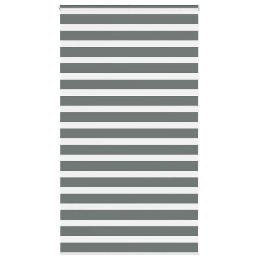 vidaXL Zebra Blind Dark Grey 120x200 cm Fabric Width 115.9 cm Polyester 1
