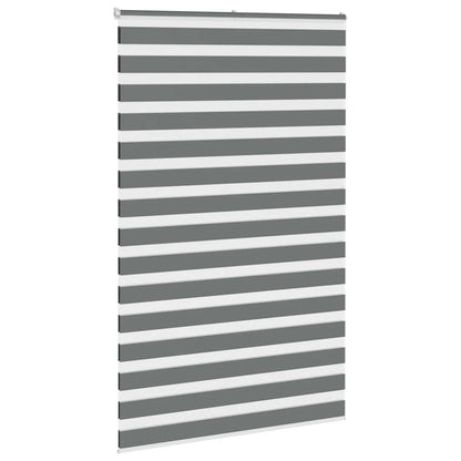 Zebra Blind Fabric Width 135.9 cm Polyester Drop 230 cm Dark grey 140–165 cm 140 cm